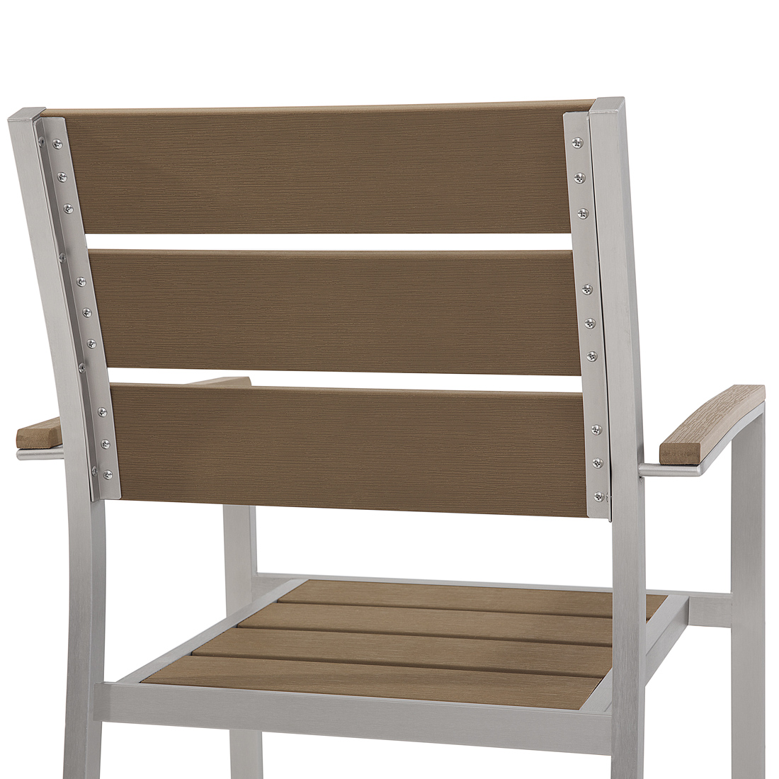 Beliani - Chaise de jardin Bois synthétique Marron VERNIO - Beliani - Imagen 5