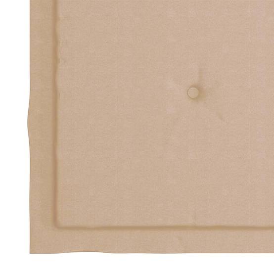 Chaises de jardin empilables Teck solide beige 60 x 57.5 x 90 cm - PANGIVO - Image 10