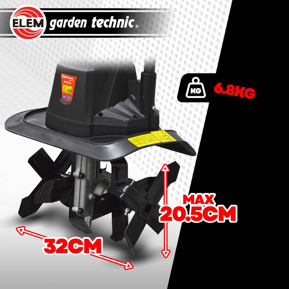 Elem Garden Technic - ELEM GARDEN Motobineuse électrique 750 W - Image 4