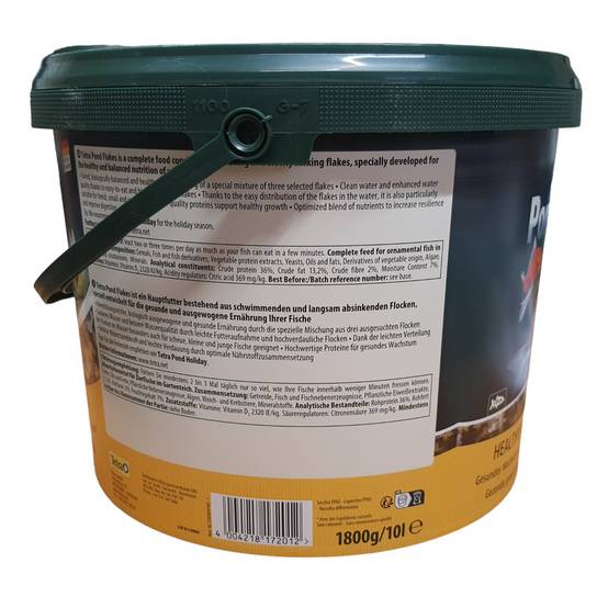 Tetra - Pond Flakes seau de 10 Litres,1.8 kg aliment flottant pour poisson de bassin - Image 2