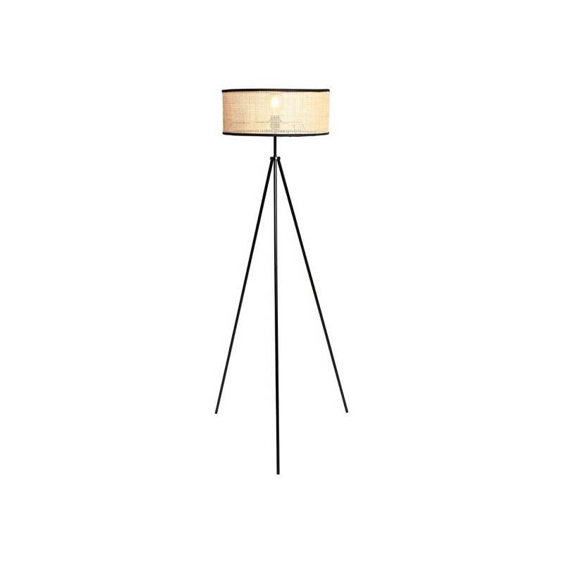 Ostaria - Lampadaire trépied Yuca abat-jour cannage Ostaria - Image 2