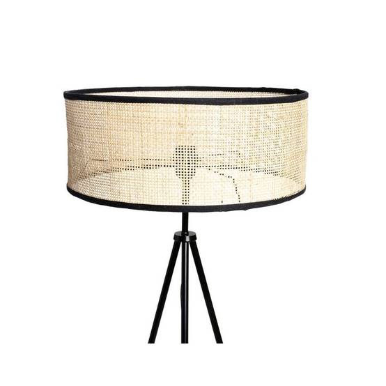 Ostaria - Lampadaire trépied Yuca abat-jour cannage Ostaria - Image 3