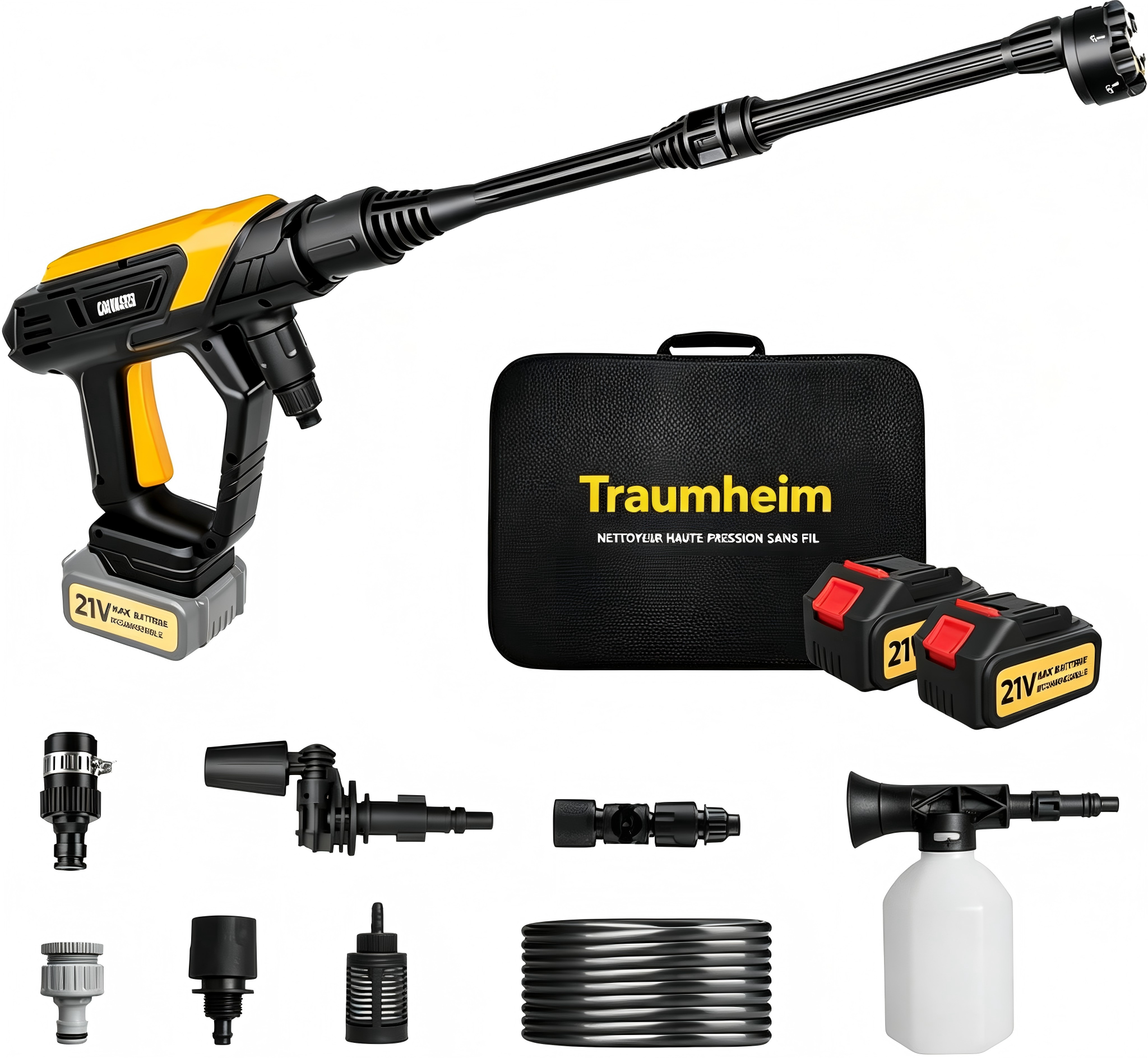 Sans Marque - Nettoyeur haute pression sans fil 21 V 68 bars Traumheim - Image 1