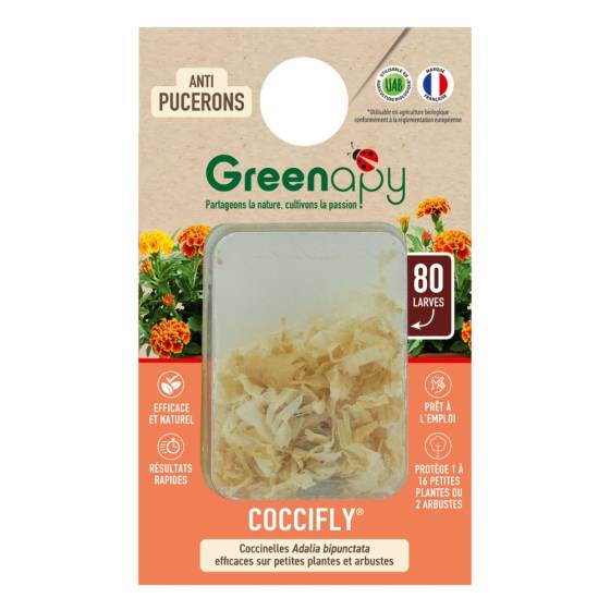 Biotop - Biotop - 80 larves coccinelles anti-pucerons - Coccifly