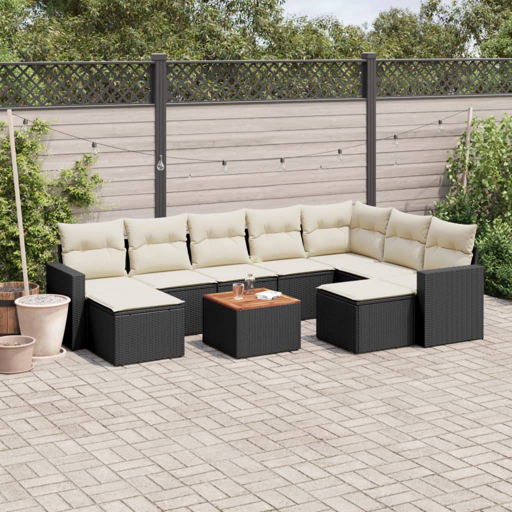 ComfortXL - Salon de Jardin Noir et Blanc 10 Pièces Poly Rotin Modulable pour Terrasse et Jardin – ComfortXL Outdoor Living
