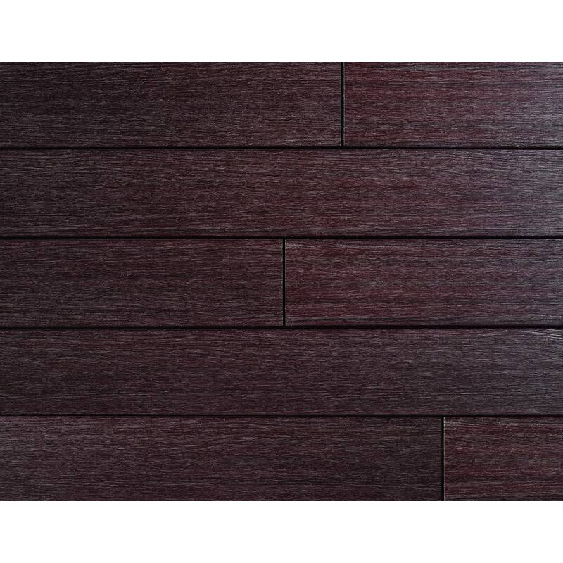 Lame de terrasse en composite alvéolaire coextrudé biface Supra - Coloris - Charbon / Acajou, Epaisseur - 23 mm, Largeur - 14,5 cm, Longueur - 360 cm - Image 4