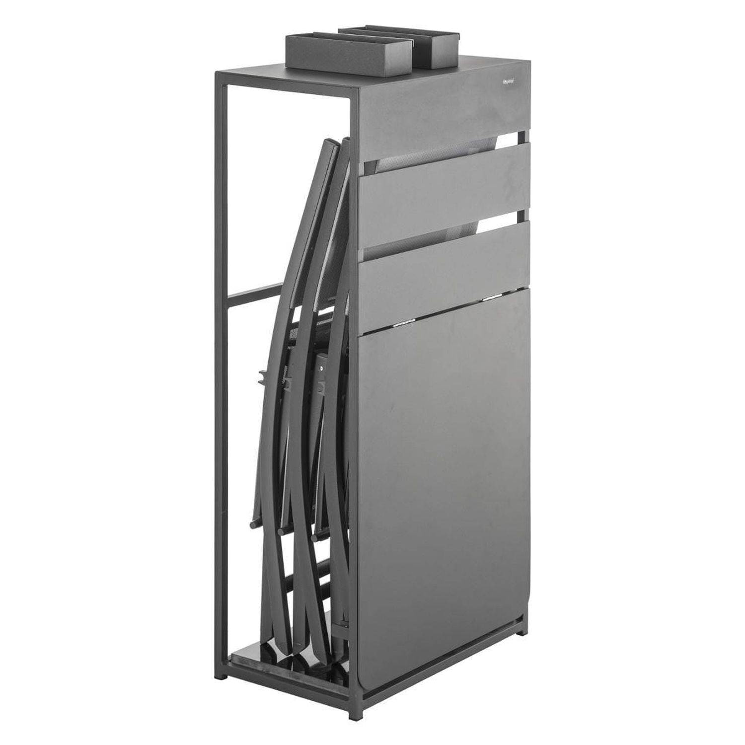 Hesperide - Table de balcon repliable Fira - 3 Personnes - Gris graphite - Hespéride - Imagen 3