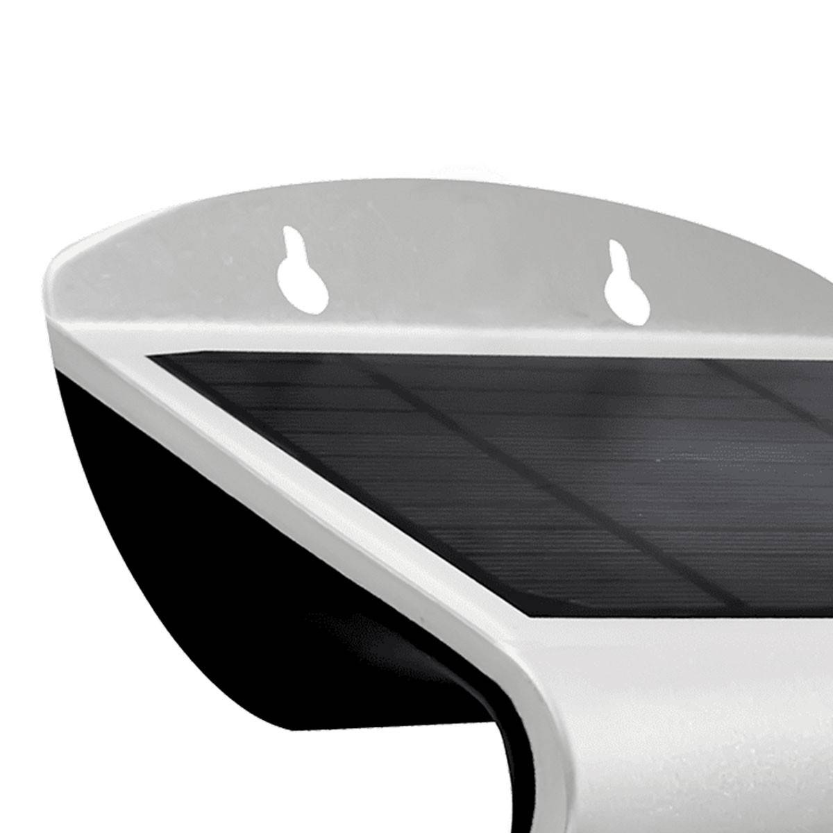 Projecteur Led Mural Solaire 3.7V 2Ah GRIS 14 x 10.9 x 21.2 cm Détecteur de mouvements 3.2W 400 Lm ASLO - Imagen 4