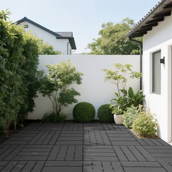 PANGIVO - Dalles de terrasse polypropylène gris 30 x 30 x 2 cm - PANGIVO - Image 8