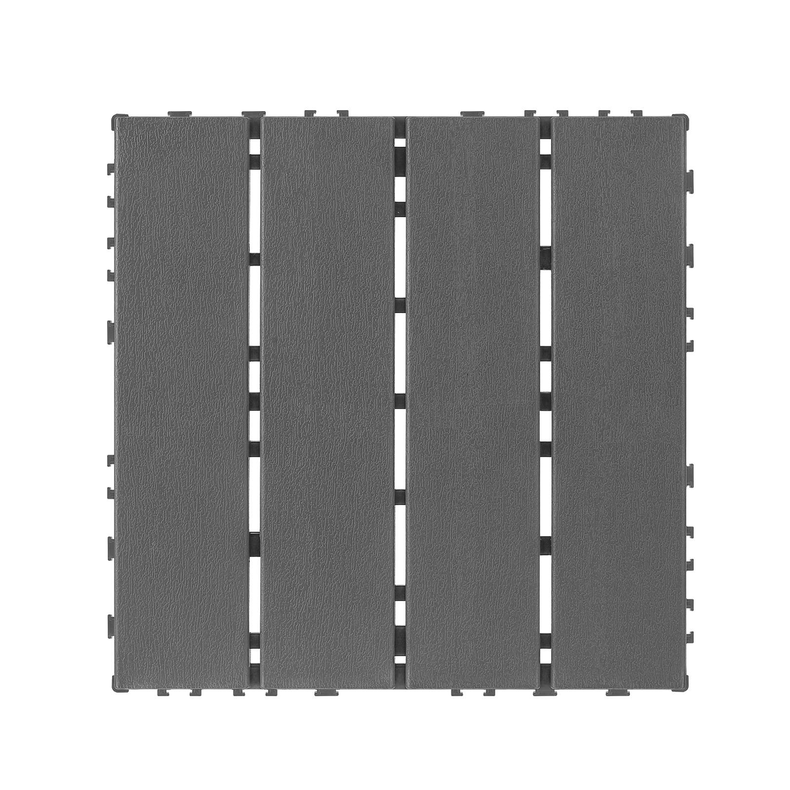 PANGIVO - Dalles de terrasse polypropylène gris 30 x 30 x 2 cm - PANGIVO - Image 3