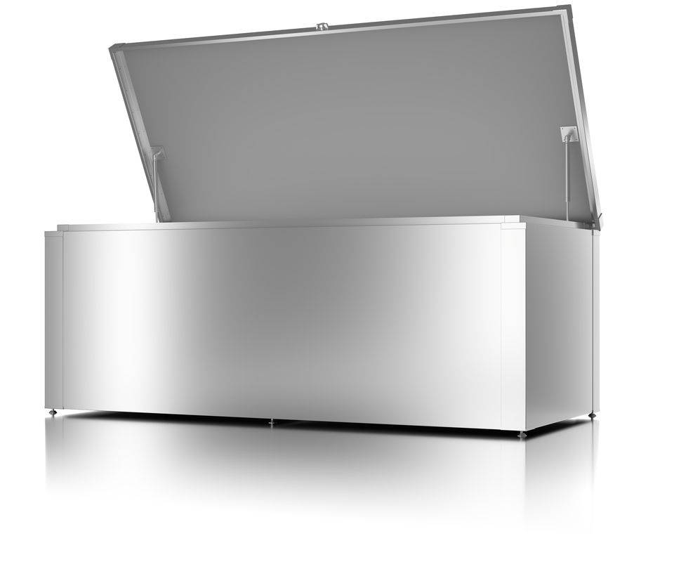 Guardi - Coffre de rangement polyvalent - taille L - Argent métallisé - 179x76,5x68,2 - acier Guardi - Imagen 2