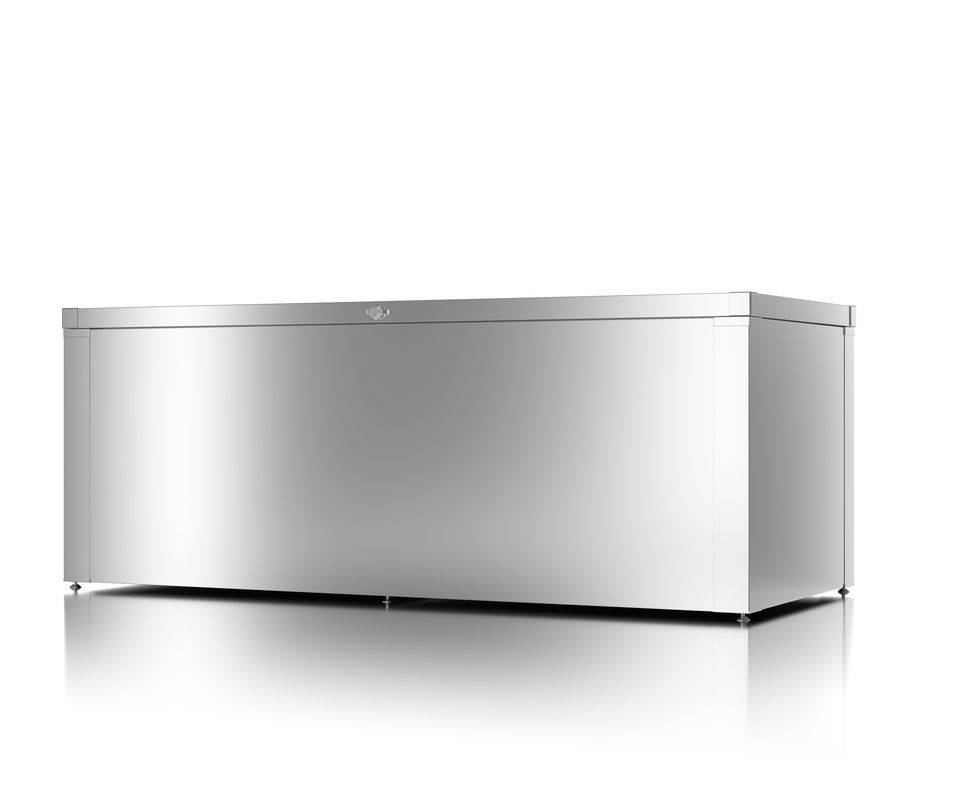 Guardi - Coffre de rangement polyvalent - taille L - Argent métallisé - 179x76,5x68,2 - acier Guardi - Imagen 1