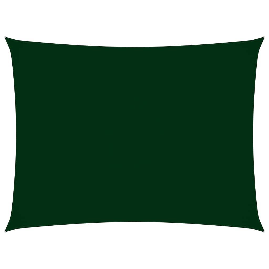 Helloshop26 - Voile toile d'ombrage parasol tissu oxford rectangulaire 2 x 4 m vert foncé - Imagen 1