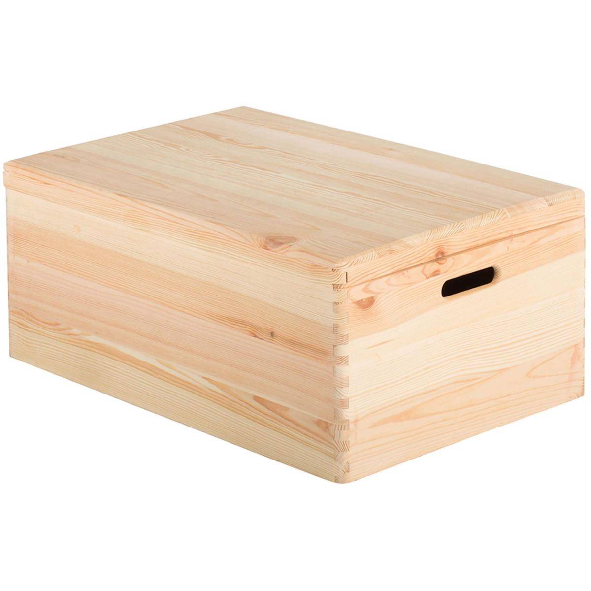 Boîte de rangement en pin massif avec couvercle Taille 5 - Imagen 1