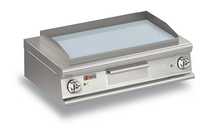 Plancha électrique à poser - Plaque lisse chromée - 10 kW - Baron