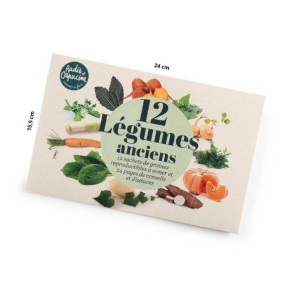 Radis et Capucine - Radis et Capucine - Enveloppe 12 sachets - Légumes anciens à semer - Imagen 1