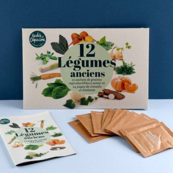 Radis et Capucine - Radis et Capucine - Enveloppe 12 sachets - Légumes anciens à semer - Imagen 2