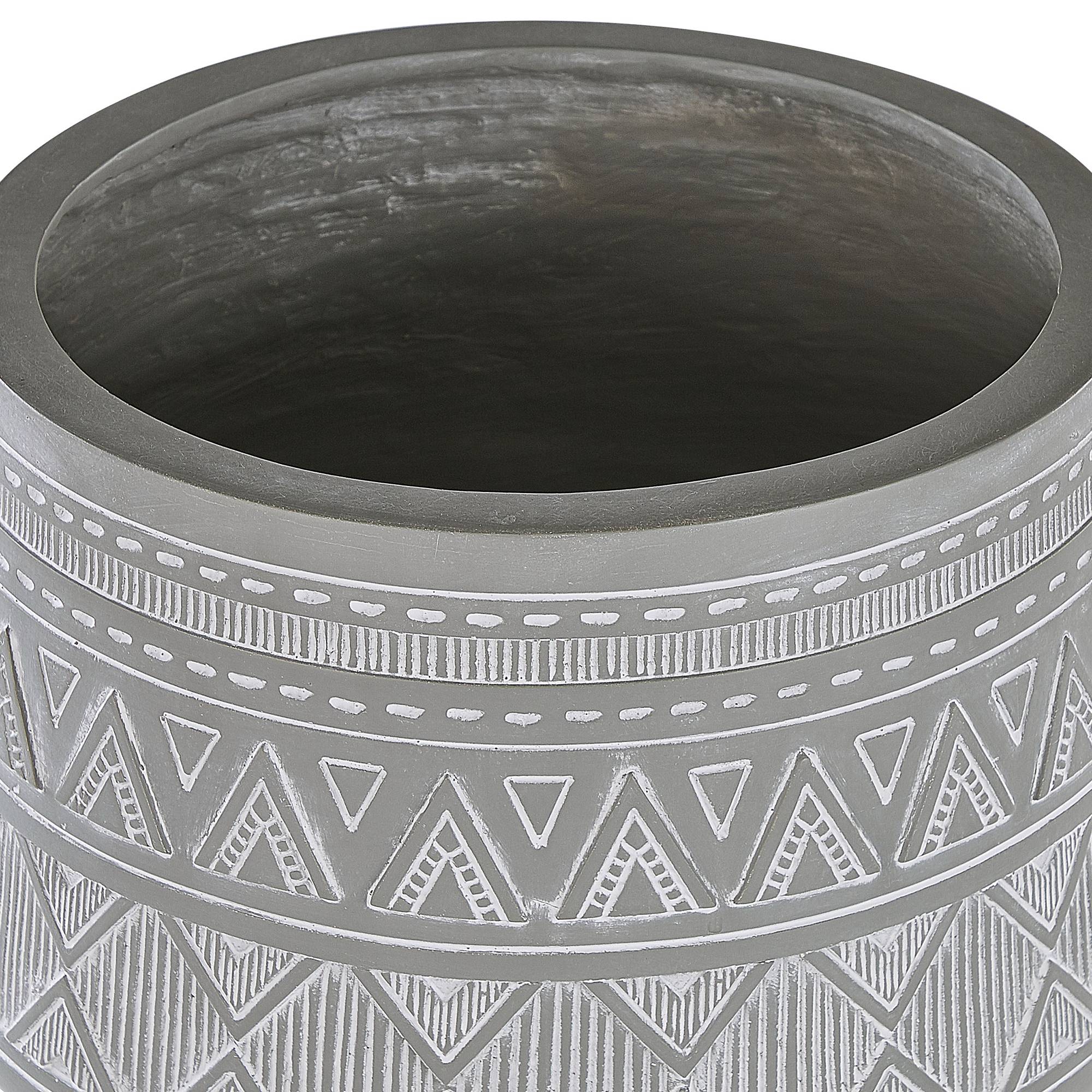Beliani - Cache-pot d'extérieur Fibre d'argile Gris clair MALAKI - Beliani - Imagen 5