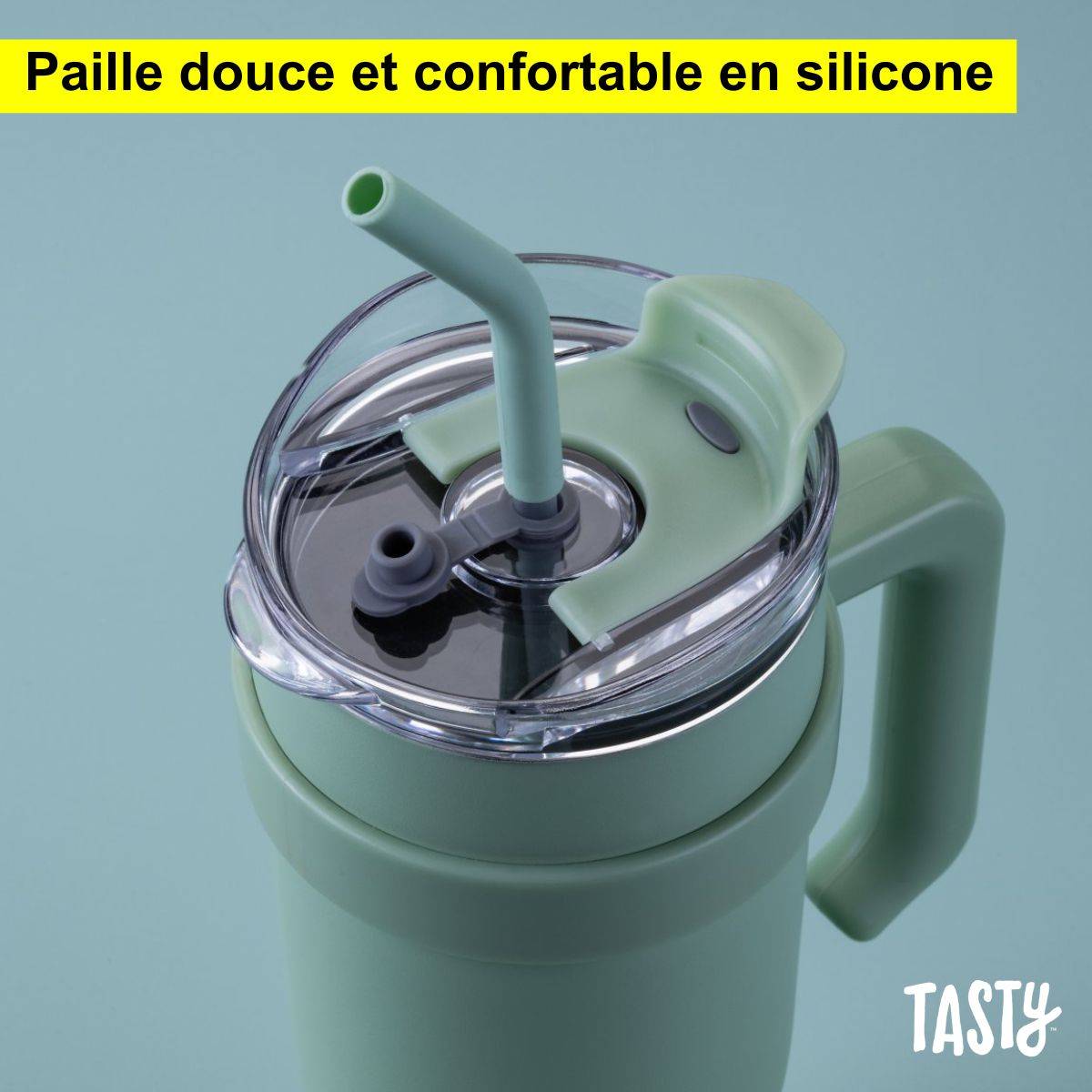 Gobelet isotherme 1200 ml vert sauge Tasty - Image 5