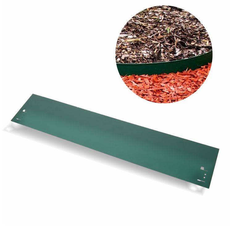 Green-Split - Bordure de Jardin en métal, Bordure Jardin Hauteur 18,5 cm, Longueur 120 cm, Vert, 10 Pièce, Green-split - Imagen 2