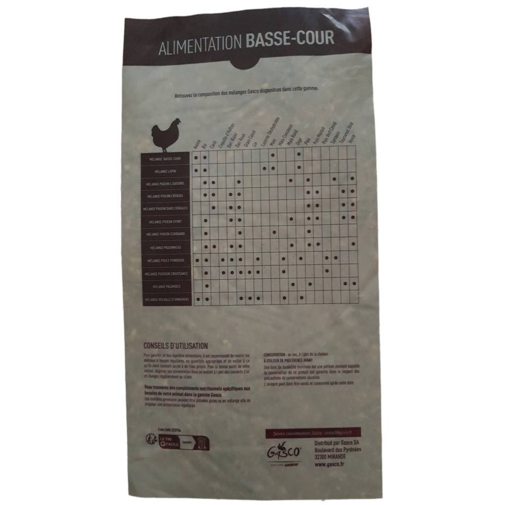 Gasco - Gasco - Mezcla de semillas para gallinas ponedoras 20 kg corral - Imagen 2