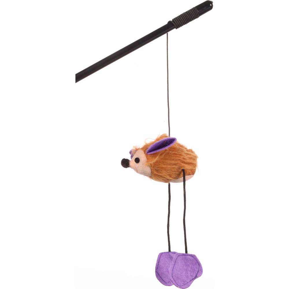 Canne à pêche  Lena hérisson jeux pour chat, couleurs aléatoires - Imagen 1