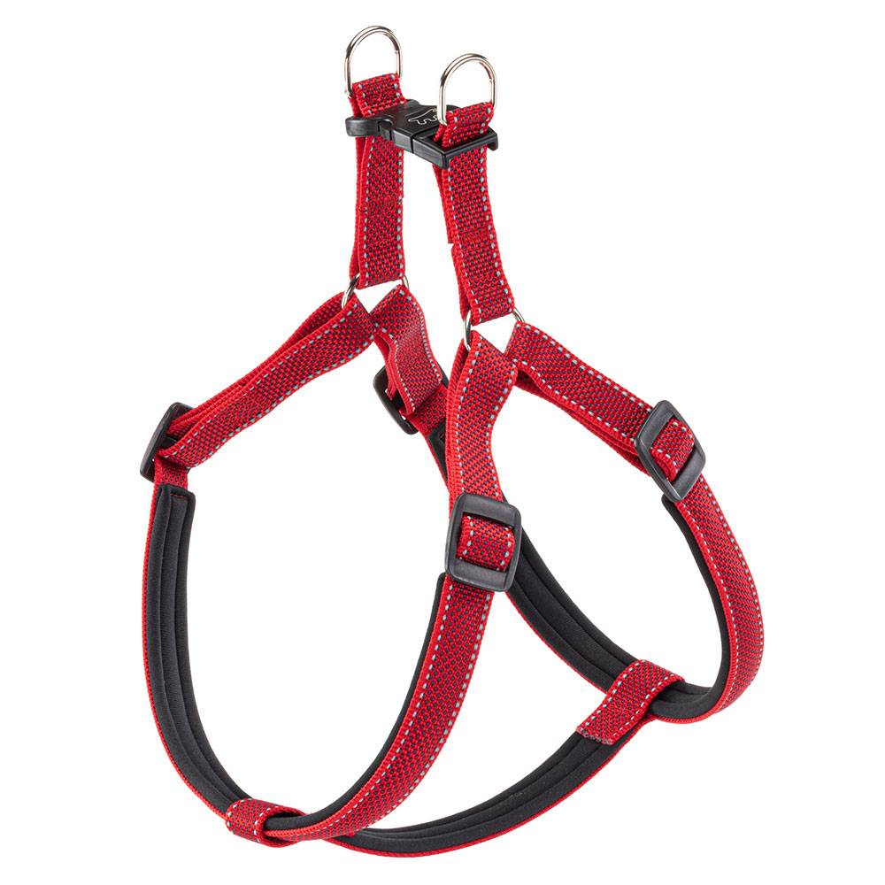 Ferplast - Harnais pour Chien Grande Taille Réfléchissant DAYTONA DELUXE EXTRA LARGE, Rembourré, Rouge-Noir - Imagen 1