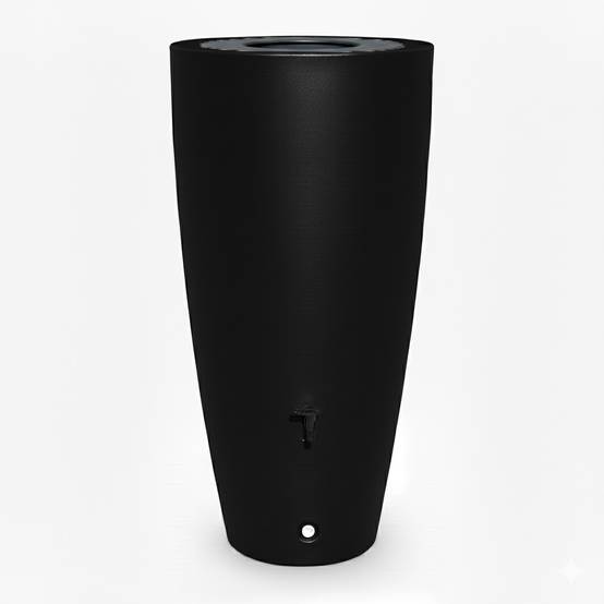 Récupérateur d'eau de pluie 190l ros'eau 2-en-1 + kit complet - plast'up rotomoulage - Image 1