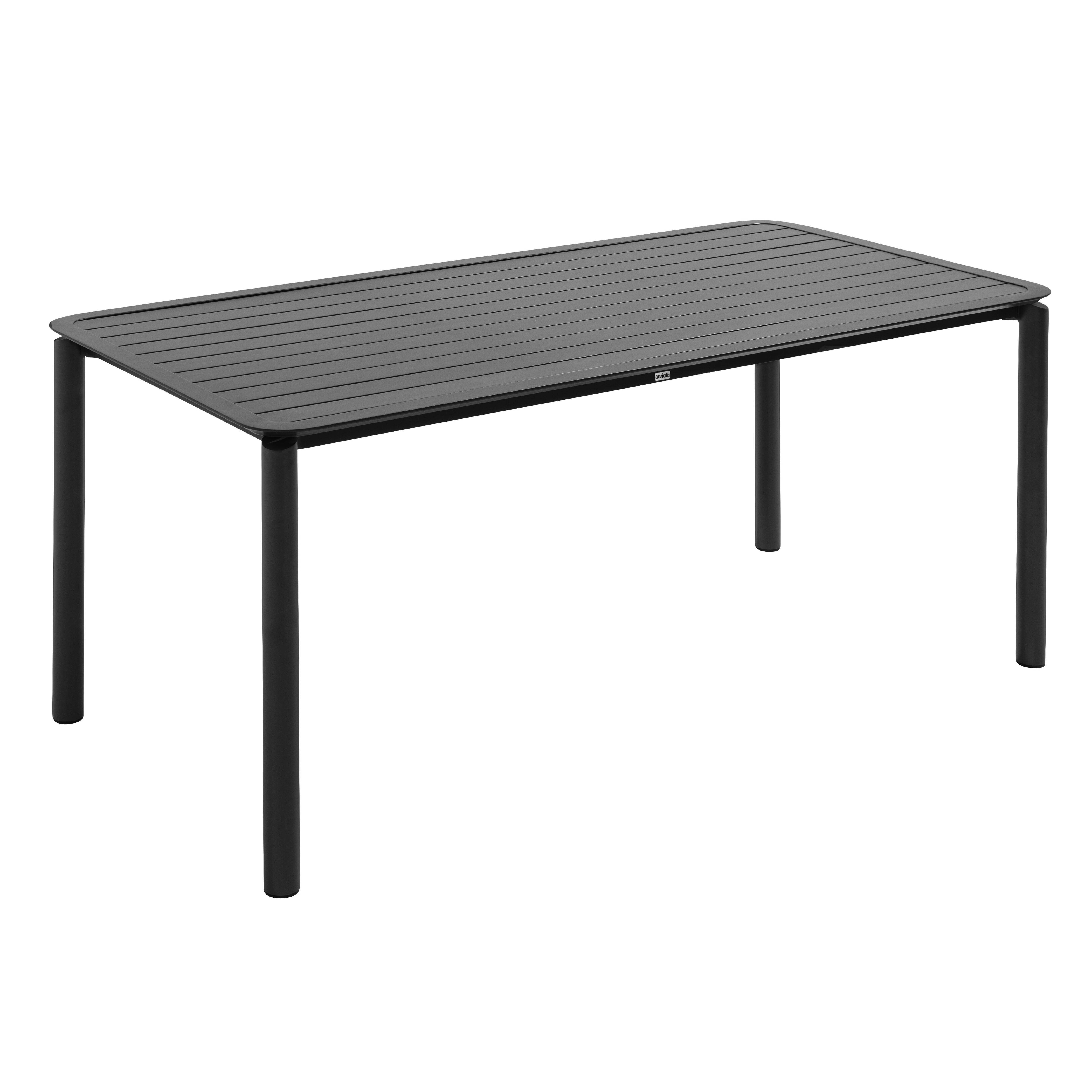 Oviala - Ensemble table de jardin et 8 fauteuils noir Almada - Oviala - Image 2