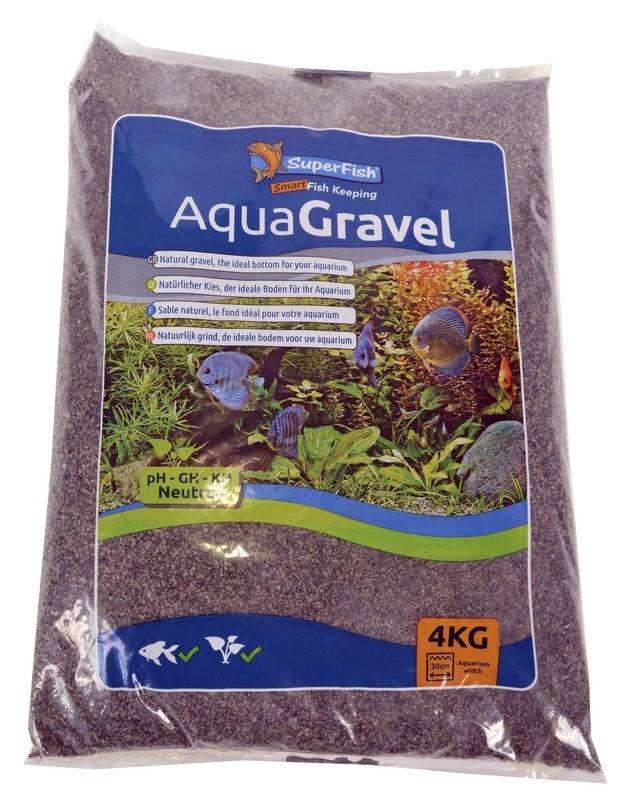 Superfish - Gravier d'aquarium naturel café 2-3 mm 4 kg - SUPERFISH