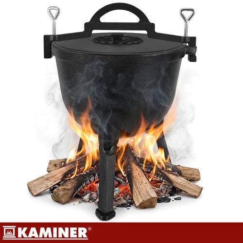 Entrepotbrico - Chaudron en fonte émaillée 10 l Kaminer - Image 5