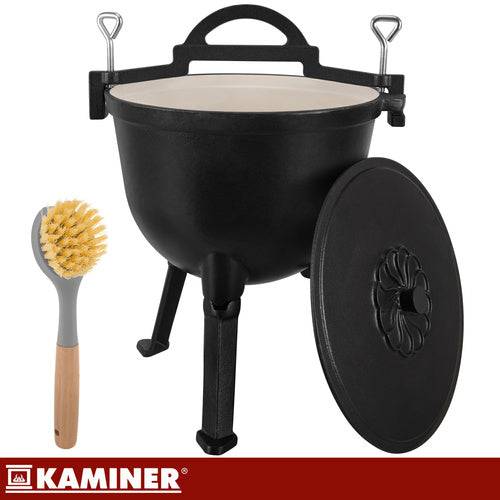 Entrepotbrico - Chaudron en fonte émaillée 10 l Kaminer - Image 4