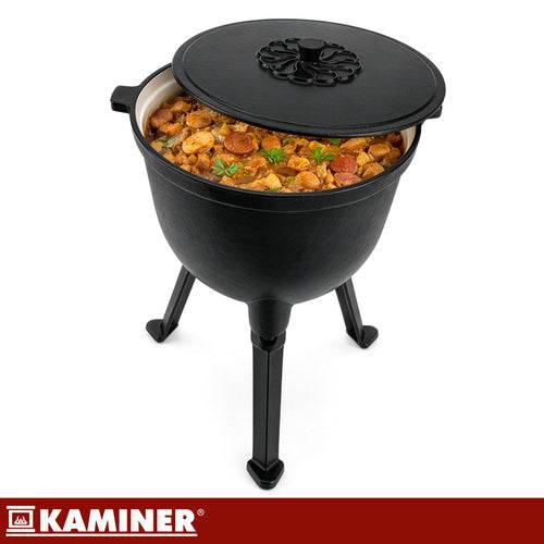 Entrepotbrico - Chaudron en fonte émaillée 10 l Kaminer - Image 10