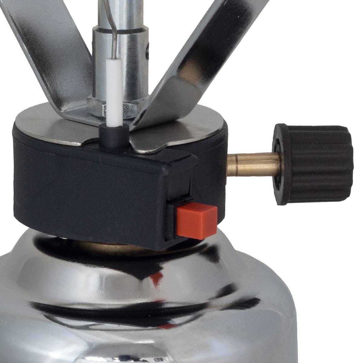 Rechaud à gaz 1200W piezo Coque INOX + 4 cartouches de gaz 190gr CAMPER GAZ - Imagen 7
