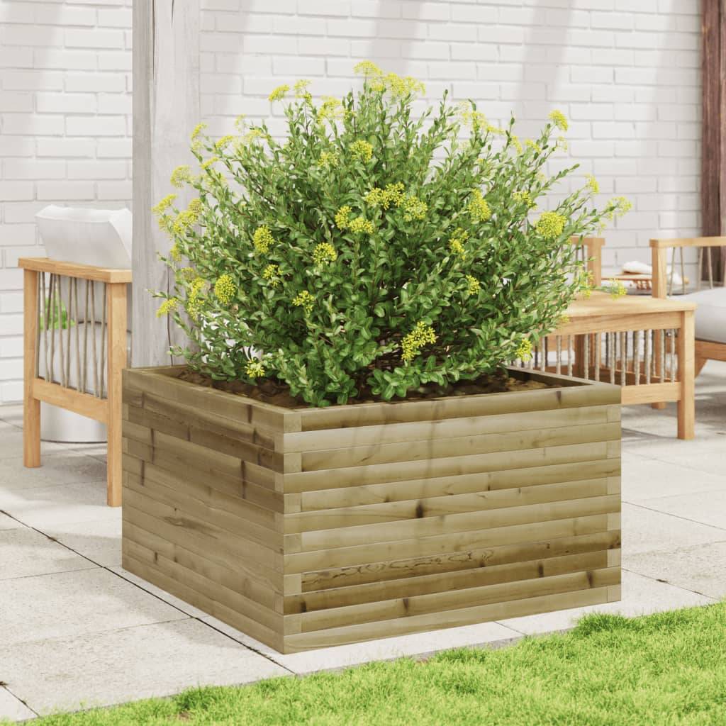 Maison Chic - Jardinière, Bac à fleurs, Pot de fleurs 80x80x45,5 cm bois de pin imprégné - Imagen 3