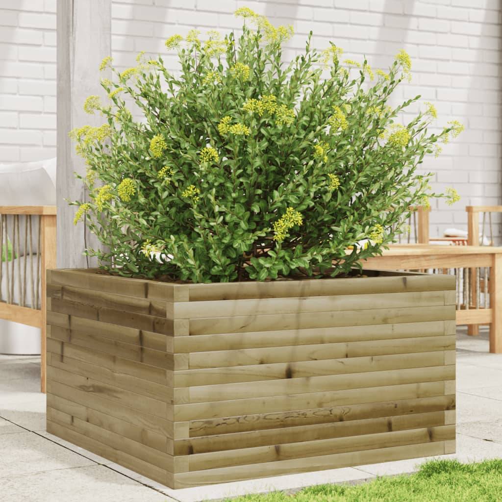 Maison Chic - Jardinière, Bac à fleurs, Pot de fleurs 80x80x45,5 cm bois de pin imprégné - Imagen 2