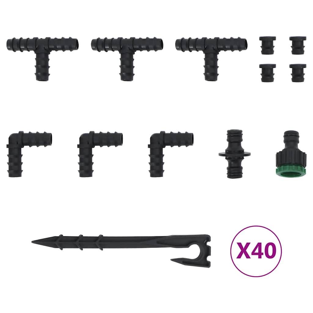 Vidaxl - Tuyau d'arrosage de jardin noir 0,6" 100 m caoutchouc vidaXL 155874 - Image 6