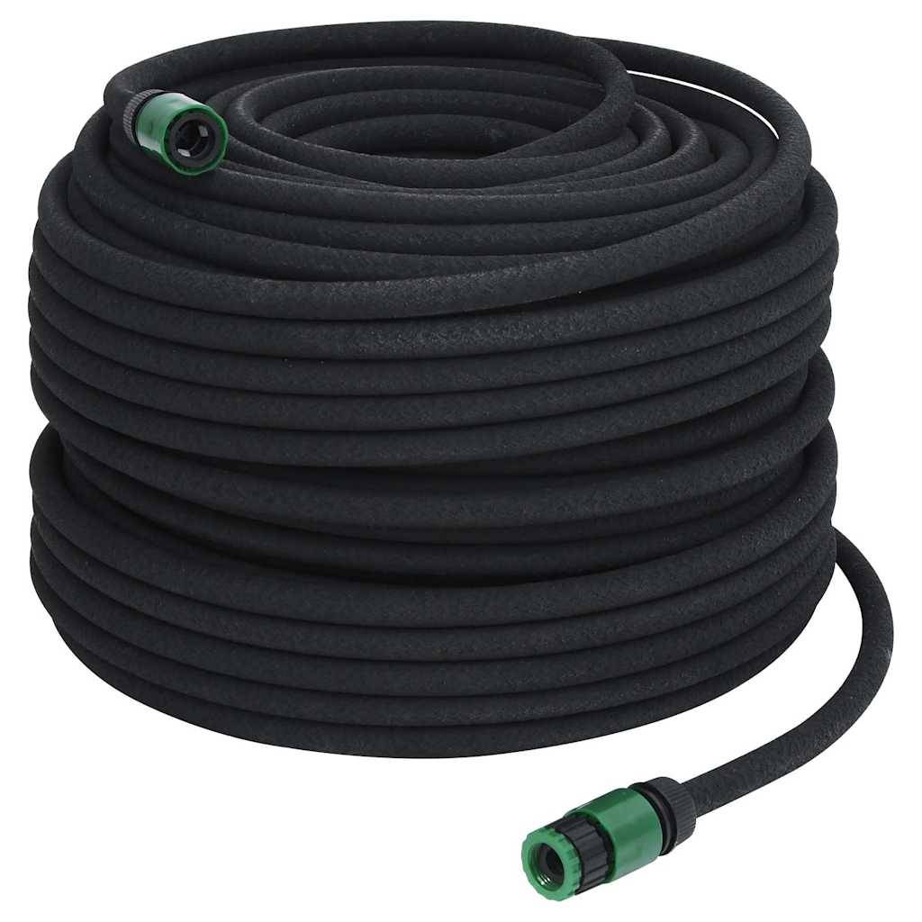 Vidaxl - Tuyau d'arrosage de jardin noir 0,6" 100 m caoutchouc vidaXL 155874 - Image 9