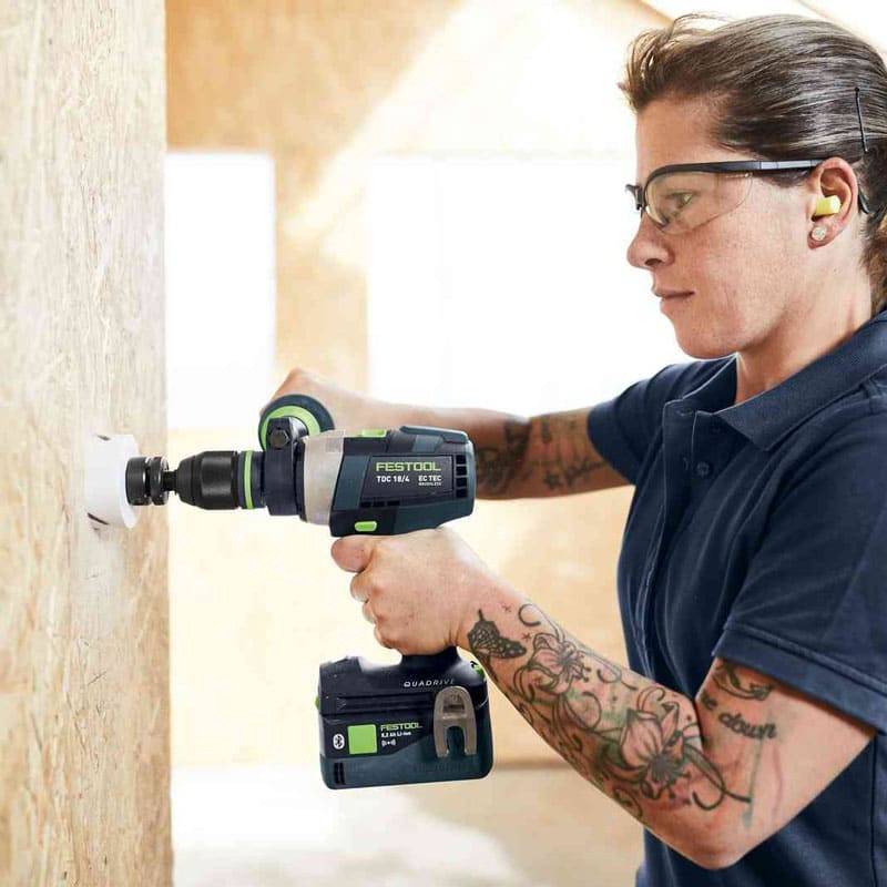Festool - Perceuse-visseuse 18V QUADRIVE TDC 18/4 5,0/4,0 I-Set + 2 batteries 4Ah / 5Ah + chargeur + coffret SYSTAINER SYS3 - FESTOOL - 577612 - Imagen 5