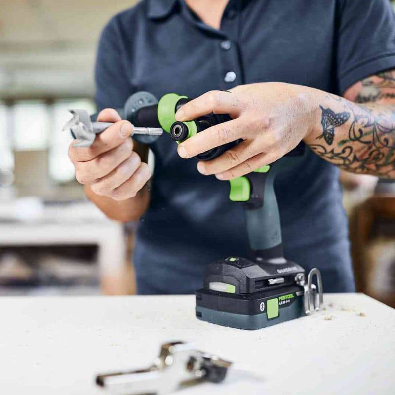 Festool - Perceuse-visseuse 18V QUADRIVE TDC 18/4 5,0/4,0 I-Set + 2 batteries 4Ah / 5Ah + chargeur + coffret SYSTAINER SYS3 - FESTOOL - 577612 - Imagen 4