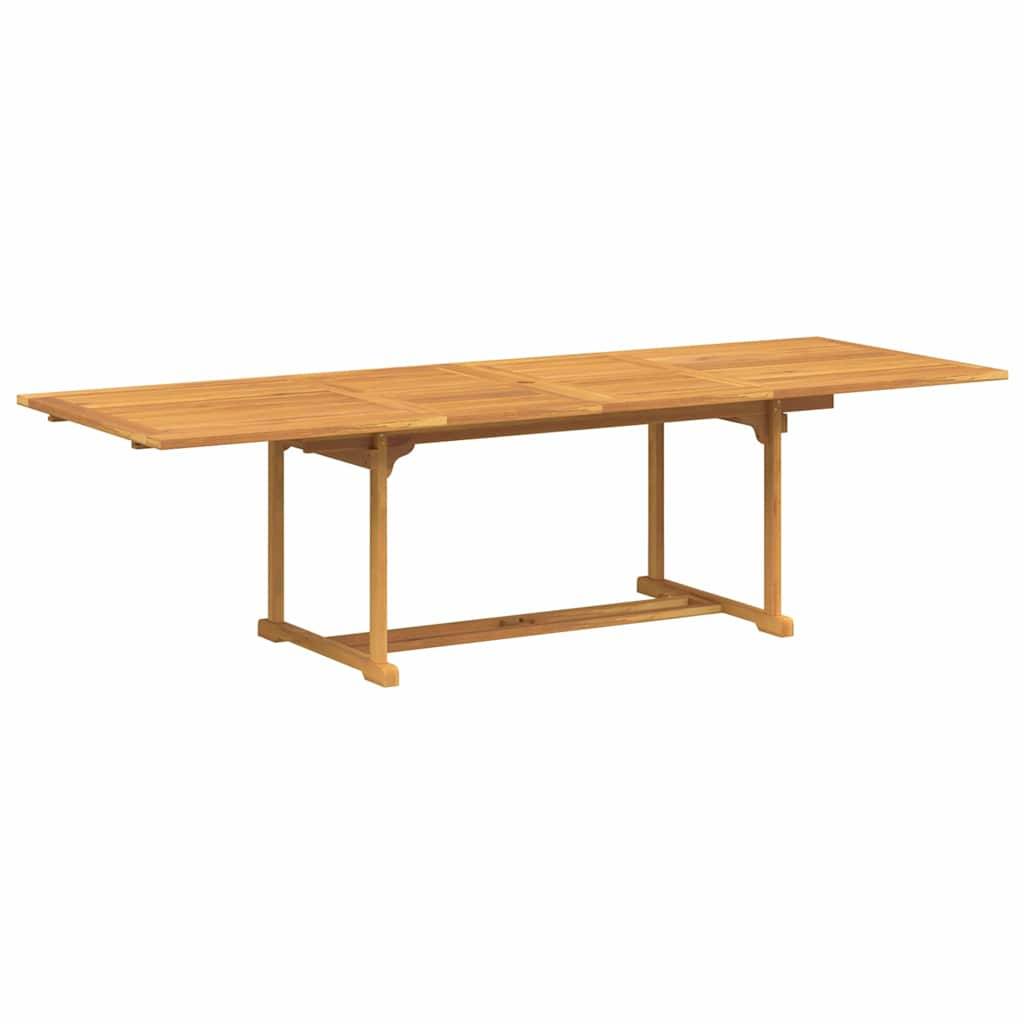 Ensemble de salle à manger pour jardin Bois de teck Marron 280 x 100 x 75 cm - PANGIVO - Image 5