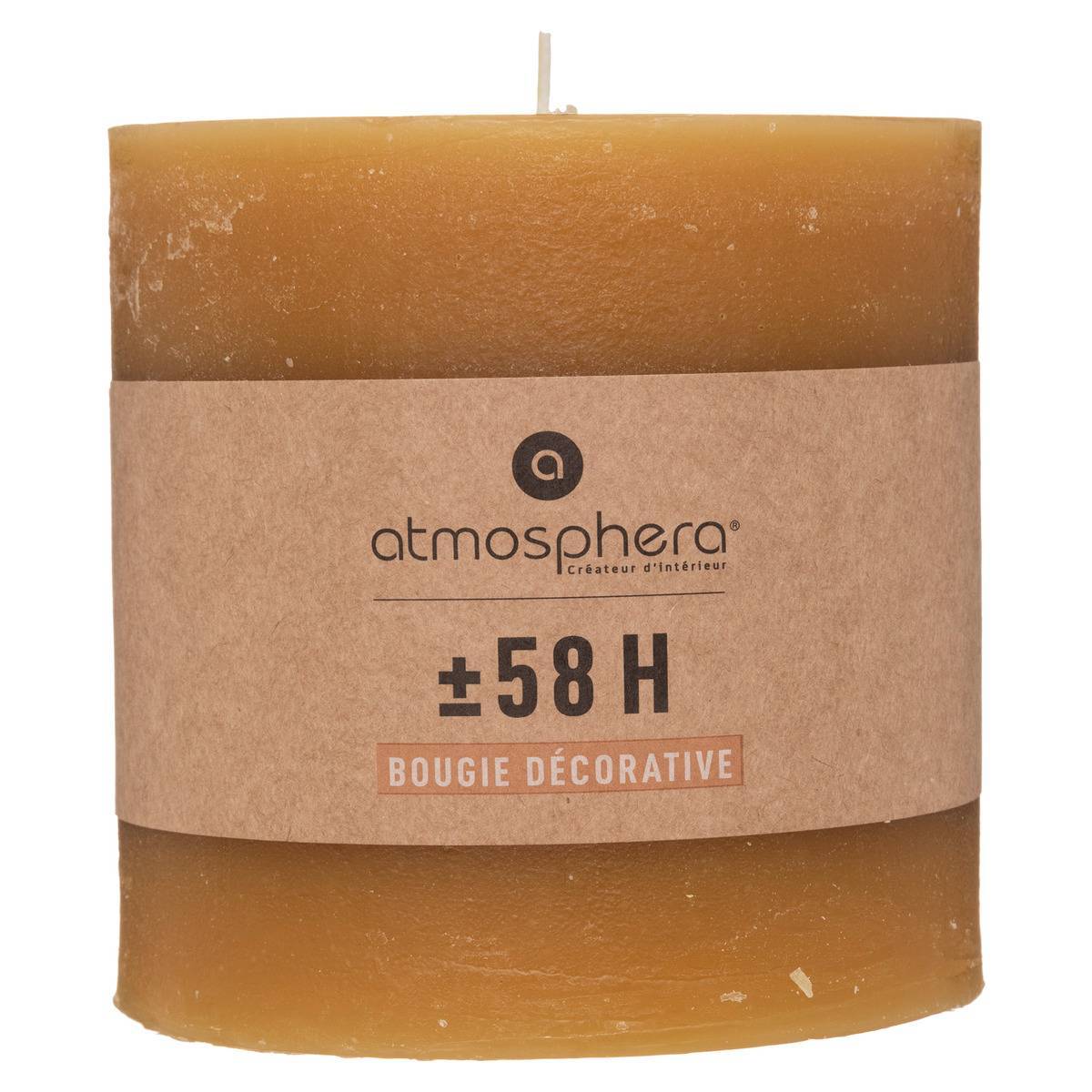 Atmosphera - Bougie rustique jaune 663g - Atmosphera Créateur d'intérieur - Image 3
