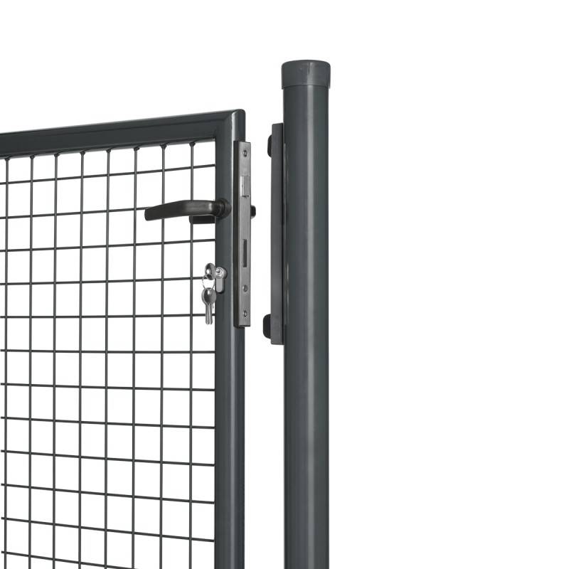 Portillon grillagé en acier galvanisé maille 50 x 50 passage L 1m x H1m75 Gris anthracite - Easy Clôture - Imagen 2