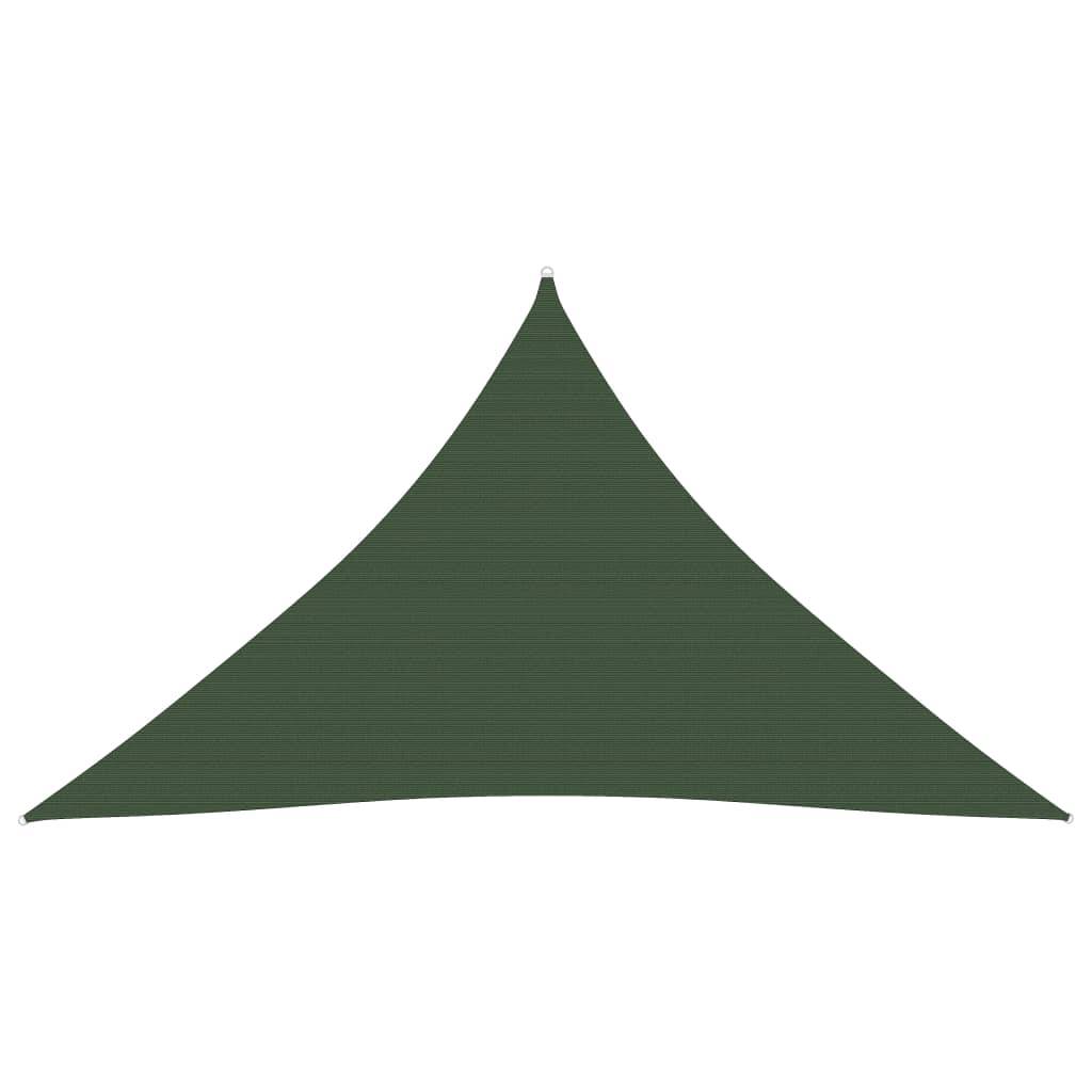 Helloshop26 - Voile toile d'ombrage parasol 160 g/m² PEHD 5 x 5 x 6 m vert foncé - Imagen 1