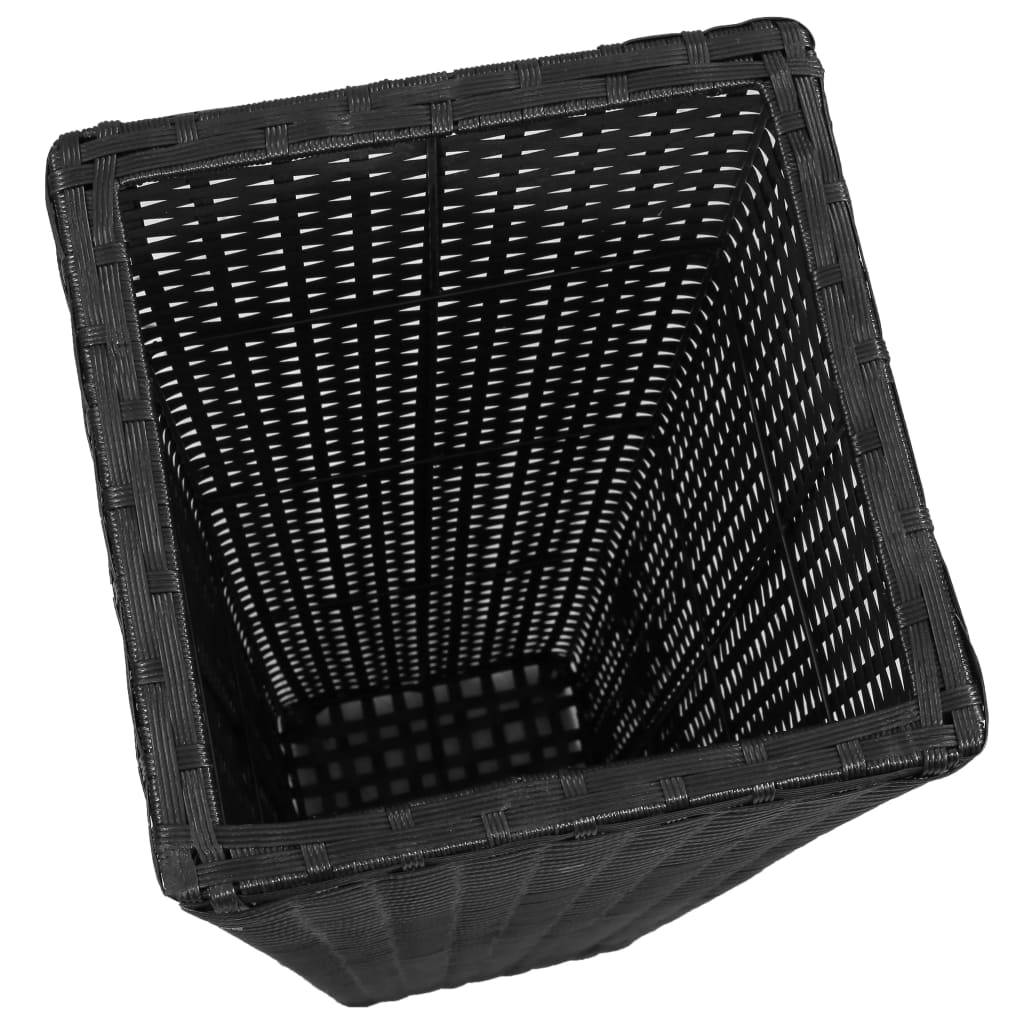 3 pcs Lits surélevés Jardinières - Résine tressée Noir MP558 - Image 5