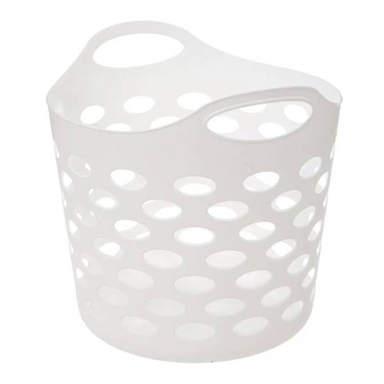 Panier à Linge "Flex" 28L Blanc - Image 1