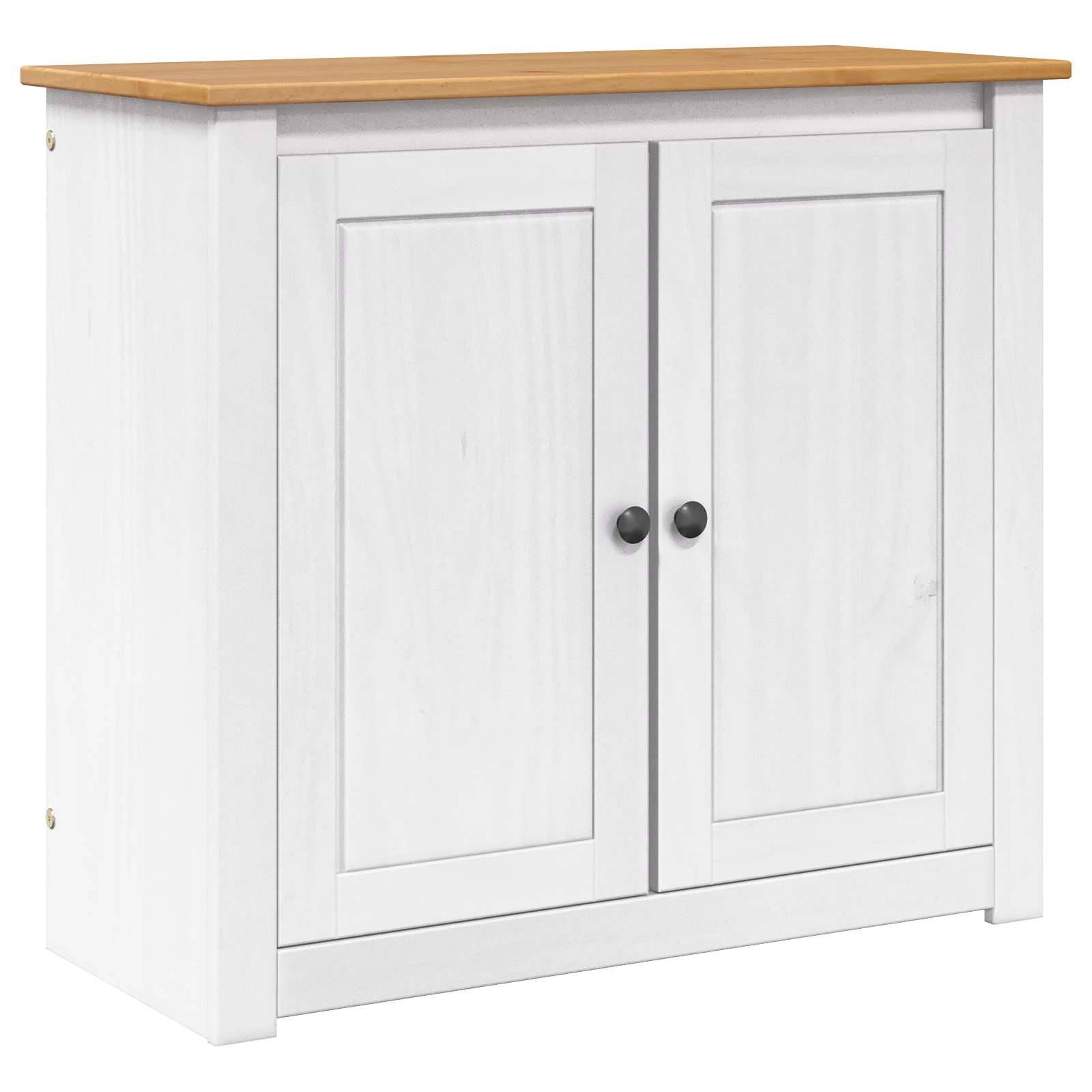 Vidaxl - Support d'aquarium PANAMA Blanc et marron 81 x 36 x 73 cm vidaXL 42034040 - Image 2