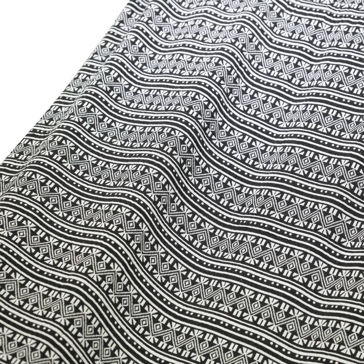 Hesperide - Toile de hamac réversible à franges "Syssia" noir 200x100cm en polycoton Hespéride - Imagen 3