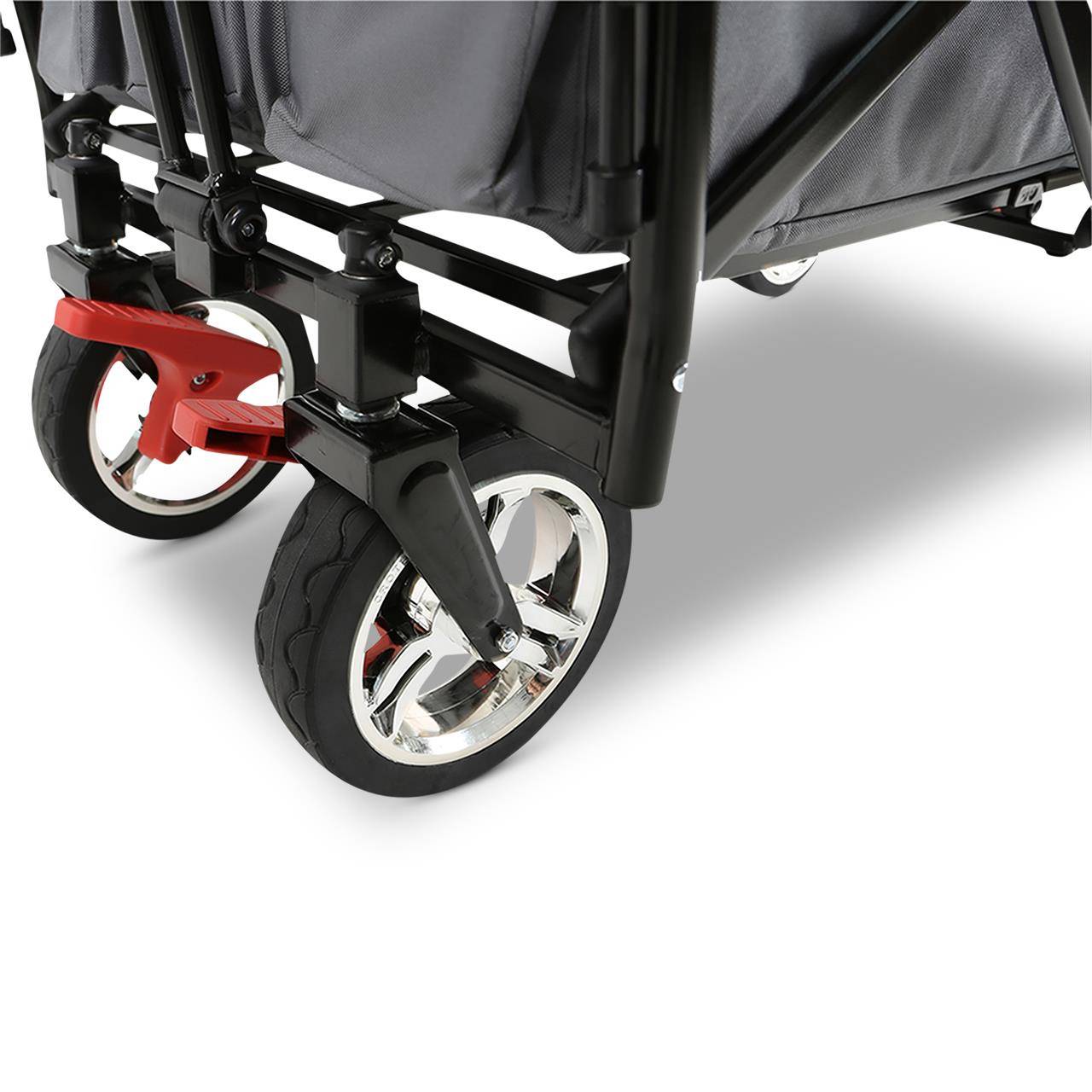 FUXLIFE FX-CT700 Chariot Pliable  • Wagon de Transport Compact 75 kg • Grandes Roues • Camping & Jardin - Image 8