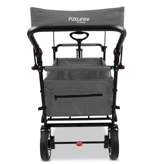 FUXLIFE FX-CT700 Chariot Pliable • Wagon de Transport Compact 75 kg • Grandes Roues • Camping & Jardin - Image 3